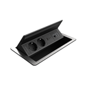 FlipUpPush alu 2x2P+T + 2 usb C&A + 2 ports RJ45 non équipé DIGITEL
